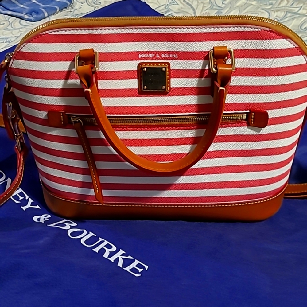 Dooney bourke watermelon stripe dome bag